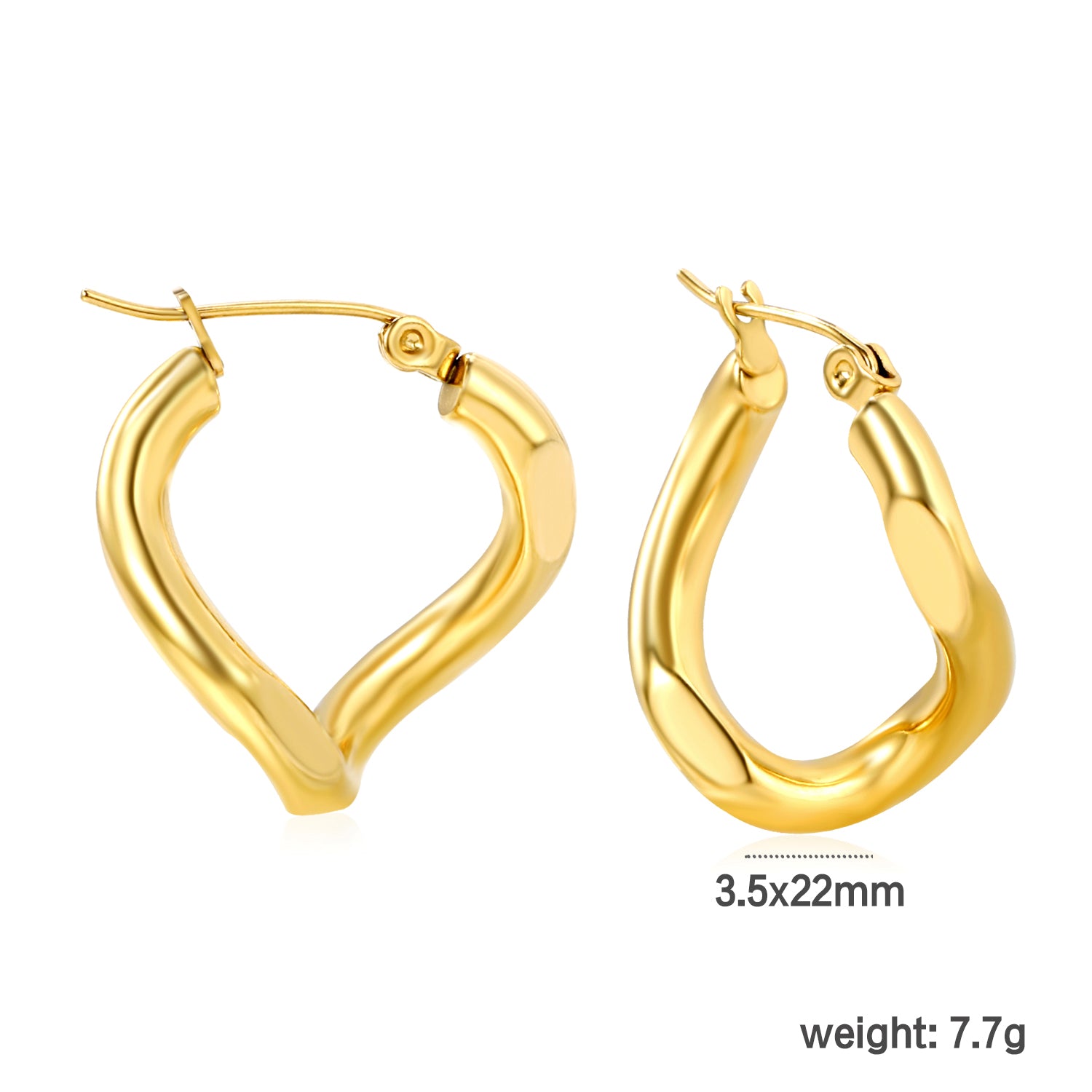 Golden Circle Hoops