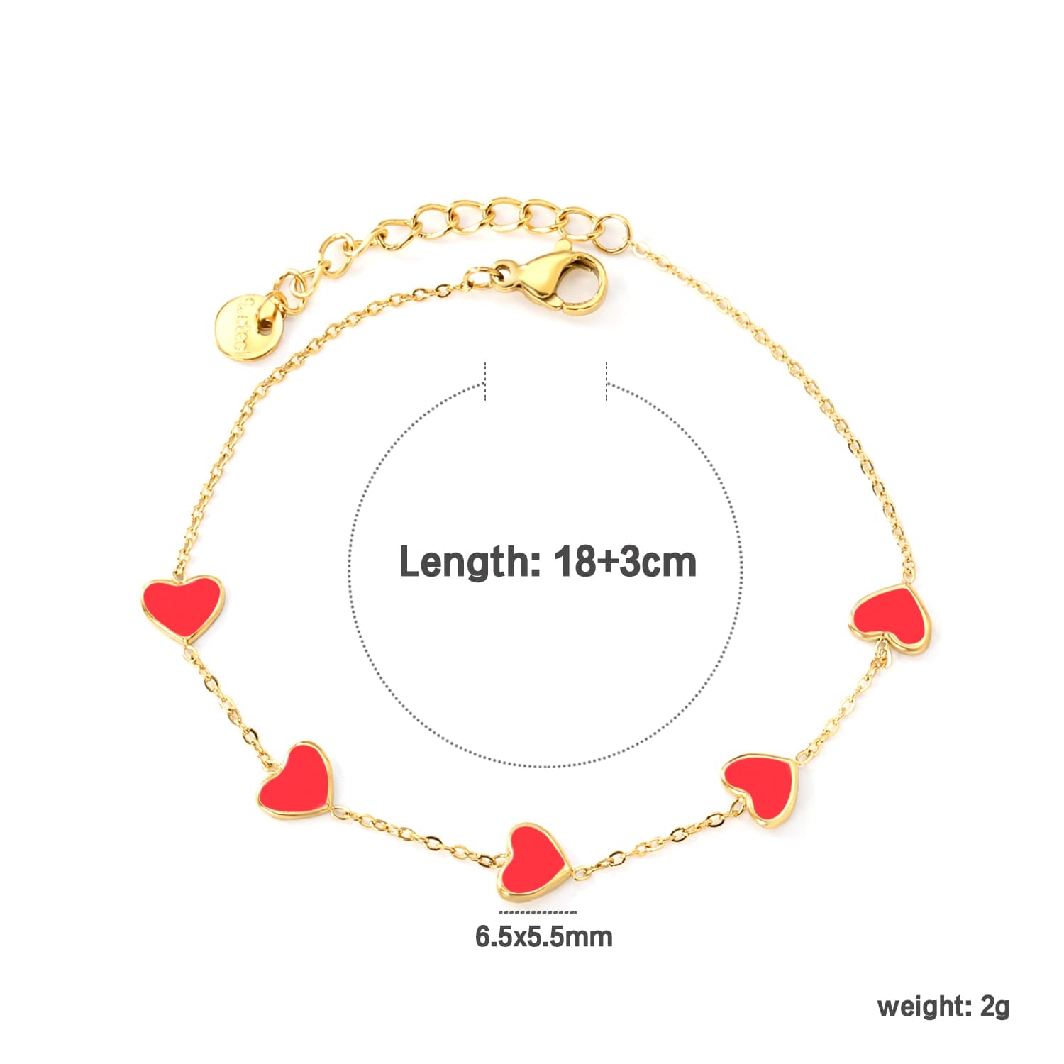 luxury adjustable charm bracelet